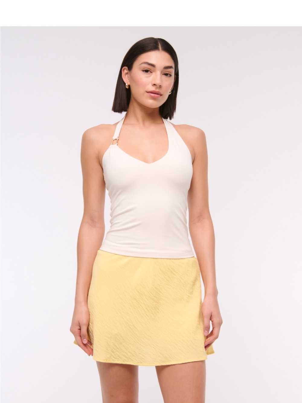 Yellow mini skort